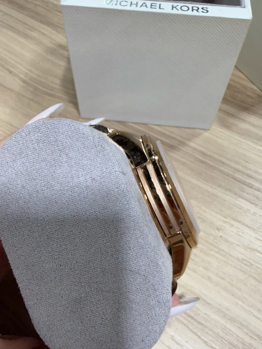 Michael Kors Oversized Rose Gold Chronograph Watch